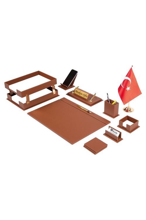 Liya sümen Takımı 11 Parça Taba Masa Bayraklı