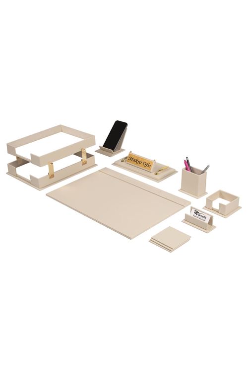 Liya Sümen Takımı 10 Parça Krem