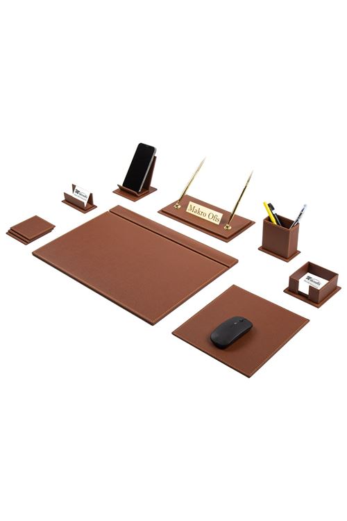 G101 Deri Sümen Takımı 10 Parça Taba