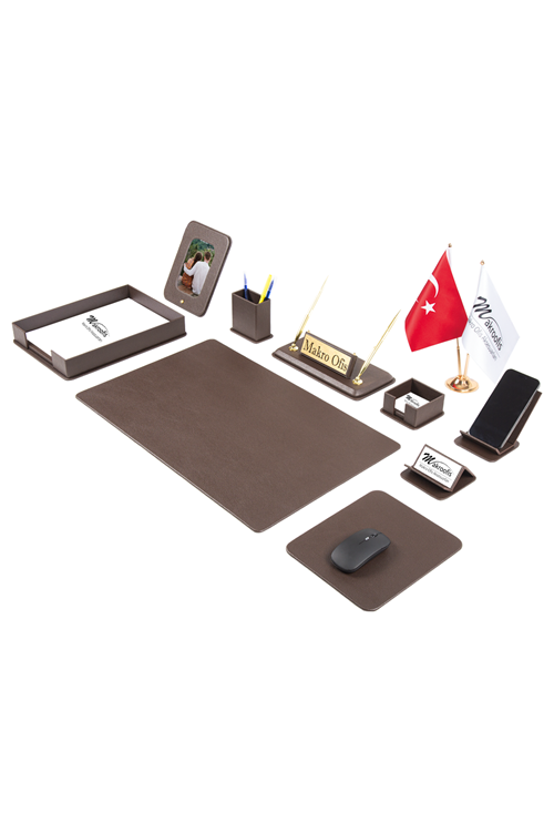 Dora Sümen Takımı 12 parça Kahverengi Full Set 