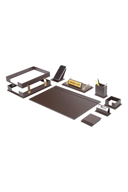 Liya Sümen Takımı 10 Parça kahve 