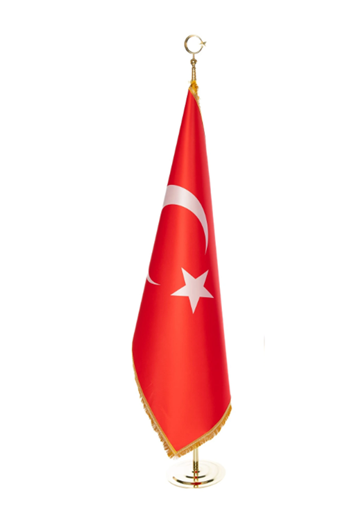 Logolu Makam Bayrağı (Gold Direk)