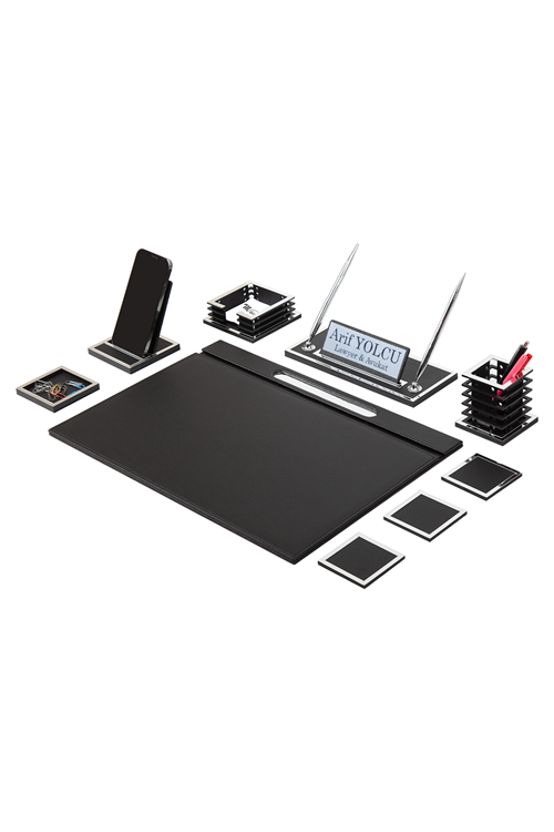 Diamond Silver Sümen Takımı 10 Parça Siyah