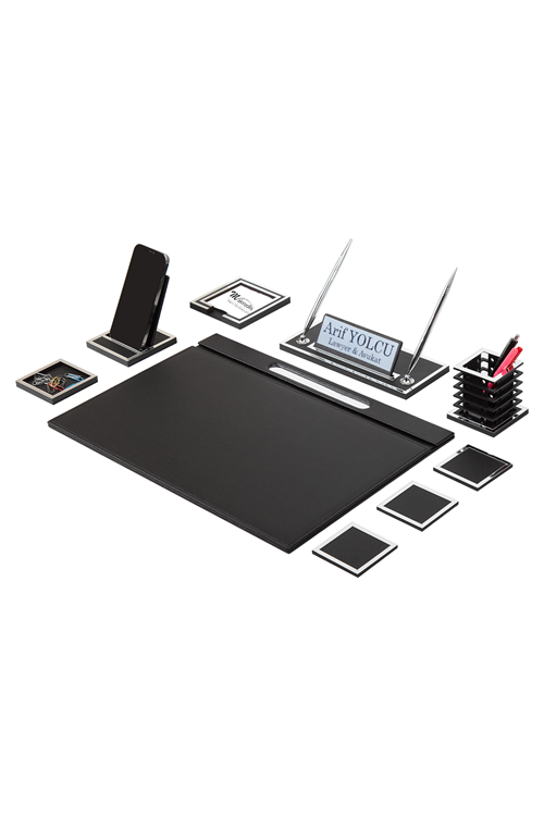 Lina Silver Sümen Takımı 10 Parça Siyah