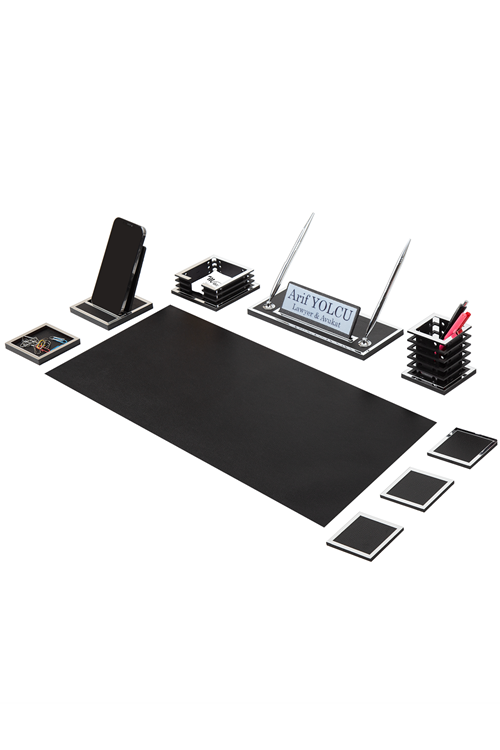 Nova Silver Sümen Takımı 10 Parça Siyah 