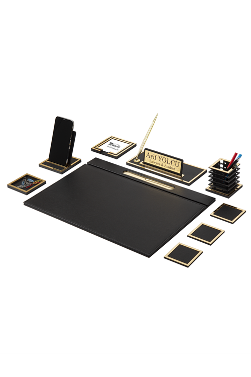 Lina Gold Sümen Takımı 9  Parça Siyah