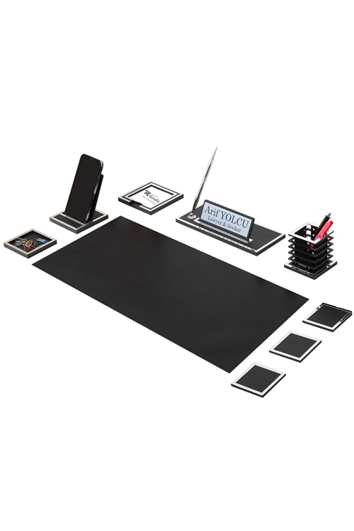 Asel Gold Sümen Takımı 9 Parça Siyah