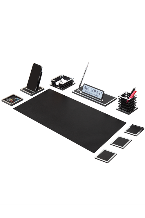 Nova Silver Sümen Takımı 9 Parça Siyah 