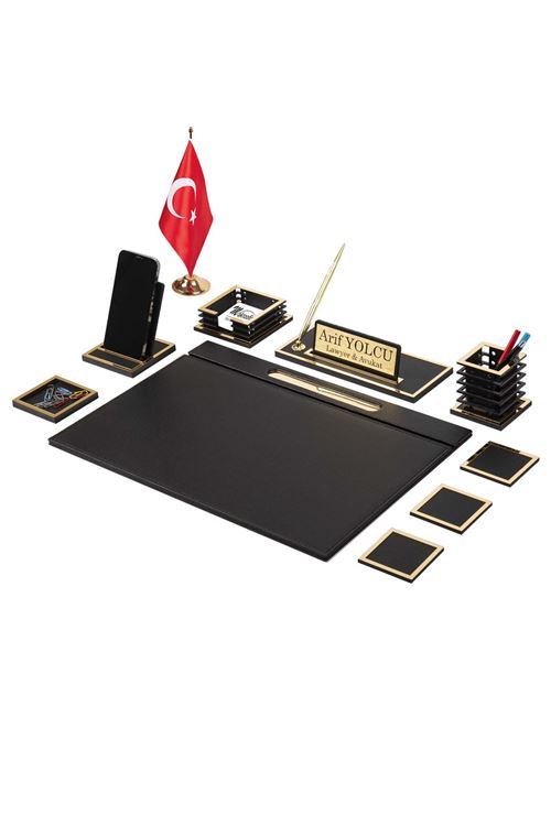 Diamond Gold Sümen Takımı 10 Parça Siyah Full Set