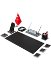Nova Silver Sümen Takımı 11 Parça Siyah Full Set