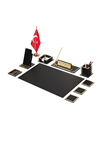Nova Gold Sümen Takımı 10 Parça Siyah Full Set